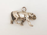 Animal Charm, Sterling Silver Lion