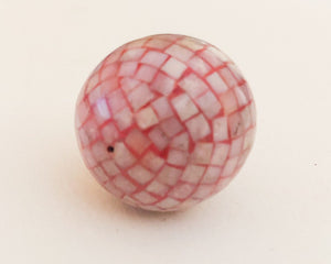 Mosaic shell beads, Inlaid shell beads, Abalone Mother of Pearl mosaic beads-1pc