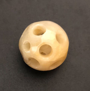 Jade Ball Carved Hollowed Jade Round 18mm Honey
