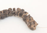 Wood Rondelle Beads, Coco Pukalet, Wooden Disc 8mm Brown-16&quot; strand
