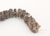 Wood Rondelle Beads, Coco Pukalet, Wooden Disc 8mm Brown-16" strand