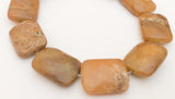 Faceted Rectangle Stone Beads