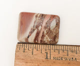 22x30 Jasper Focal Bead, Stone Rectangle Pendant Bead