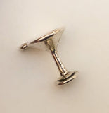 Sterling Silver Martini Drink Glass Charm