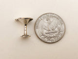 Sterling Silver Martini Drink Glass Charm