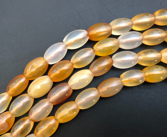 Carnelian Beads, Oval Gemstone Beads, Natural Beads 6x9