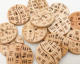 Wood Buttons 3/4 inch-12pc