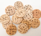 Wood Buttons 3/4 inch-12pc
