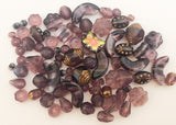 Czech Glass Bead Lot Purple 20grams