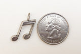 Musical Note Charm sterling silver