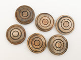 Carved Horn Buttons 32mm