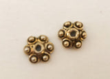 14k gold filled bead caps 8mm-2pc