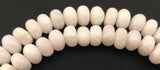Pink Calcite Beads, Rondelle Gemstone Beads, Natural Pink Beads