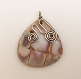 Cowrie Shell Pendant with Sterling Silver