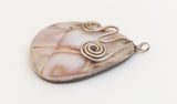 Cowrie Shell Pendant with Sterling Silver
