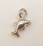 Small Sterling Silver Dolphin Charm