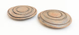 Carved Horn buttons 40mm