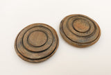 Carved Horn buttons 40mm