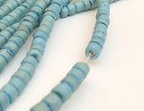 Coconut Beads Pukalet Rondelle 5mm Turquoise