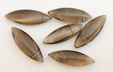 Smoky Quartz Topaz Side Drilled Oval Beads, Focal Beads, Gemstone Oval-10pc