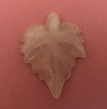 Pink Calcite Leaf Pendant Bead