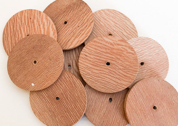 Wood disc, 30mm natural wood disc, rondelle spacer,  wood disc rosewood -10pc