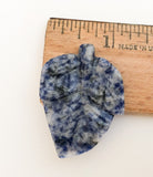 Blue Stone Leaf Pendant Bead Sodalite