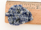 Blue Stone Leaf Pendant Bead Sodalite