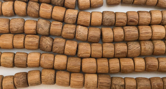 Robles wood beads, Natural wood beads, 7mm rondelle disc 16