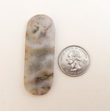 Side Drilled Stone Pendant Cabochon Focal Bead, Ocean Jasper Pendant  22x56mm