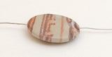 Smooth Flat Round Stone Focal Bead, Large Stone Pendant Bead 30mm