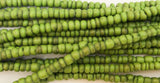 3mm Coconut Beads Olive Green