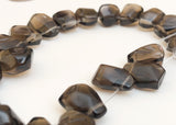 Chunky Smoky Topaz Side Drilled 8” strand