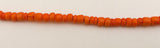 3mm Wood Beads, Coconut Beads Orange