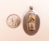 Cowrie Shell Oval Pendant