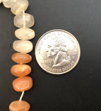 Rainbow Moonstone Abacus Rondelle 10mm-15 inch strand