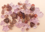 Czech Glass Bead Mix Lavender 20 grams