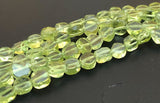 Peridot Flat Round Beads 4mm-14" strand