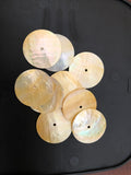 Large Shell Buttons, Mother of Pearl Sew Thru 10pc