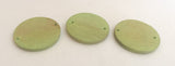 30mm Connector Beads Disc Lime Green 10 Pcs