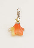 Glass and Crystal Flower Dangle Charm
