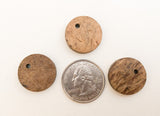 Coconut Wood Disc Charms 10pc