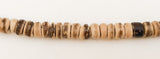 Small 4-5mm Coconut Beads, Natural Wood Beads, Coco Rondelle Pukalet Natural 16" strand