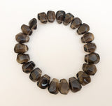 Chunky Smoky Topaz Side Drilled 8” strand