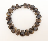 Chunky Smoky Topaz Side Drilled 8” strand