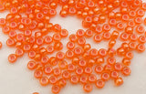 30 Grams Japanese Seed Beads Destash Size 11/0- Inside Color Orange Pink
