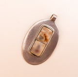 Cowrie Shell Oval Pendant