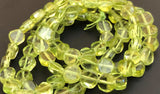 Peridot Flat Round Beads 4mm-14" strand