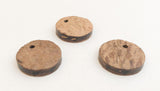 Coconut Wood Disc Charms 10pc