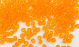 30 Grams Japanese Seed Beads Destash Size 11/0- Transparent Yellow Orange